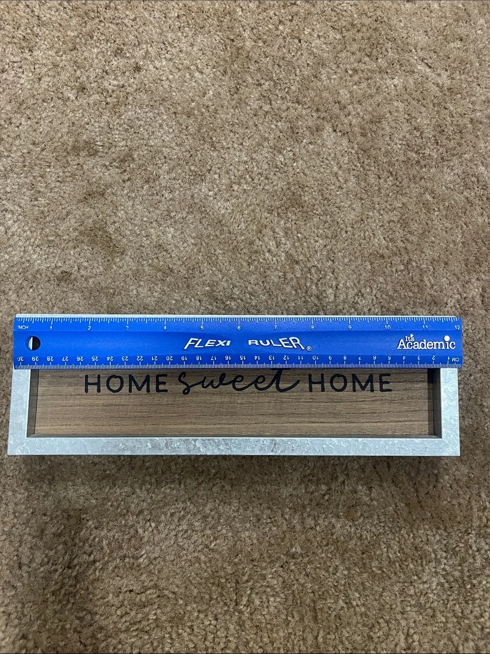 Brown Wood Accent Sign